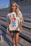 Huskers Graphic Tee Oatmeal