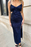 Sequin Cutout Dress Night Sky- FINAL SALE