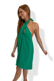 Kody Halter Dress Green