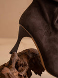 The Gina Slouch Heel Fall Bootie: COFFEE