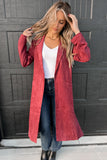 New England Felt Coat Burgundy