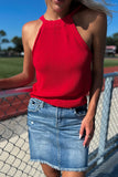 Strawberry Knit Tank Top