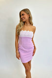 Lavender Lace Mini Dress
