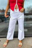 Andie Wide Leg Denim Jeans White