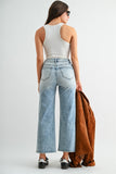 Mica Straight Crop w/ Yoke Jean