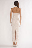 Halter Lace Maxi Dress