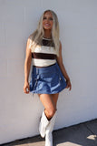 Quinn Stripe Top Brown/Cream