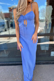 Seaside Maxi Dress Slate Blue