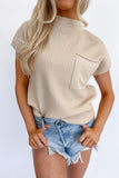 Patch Pocket Muscle Sweater Oatmeal