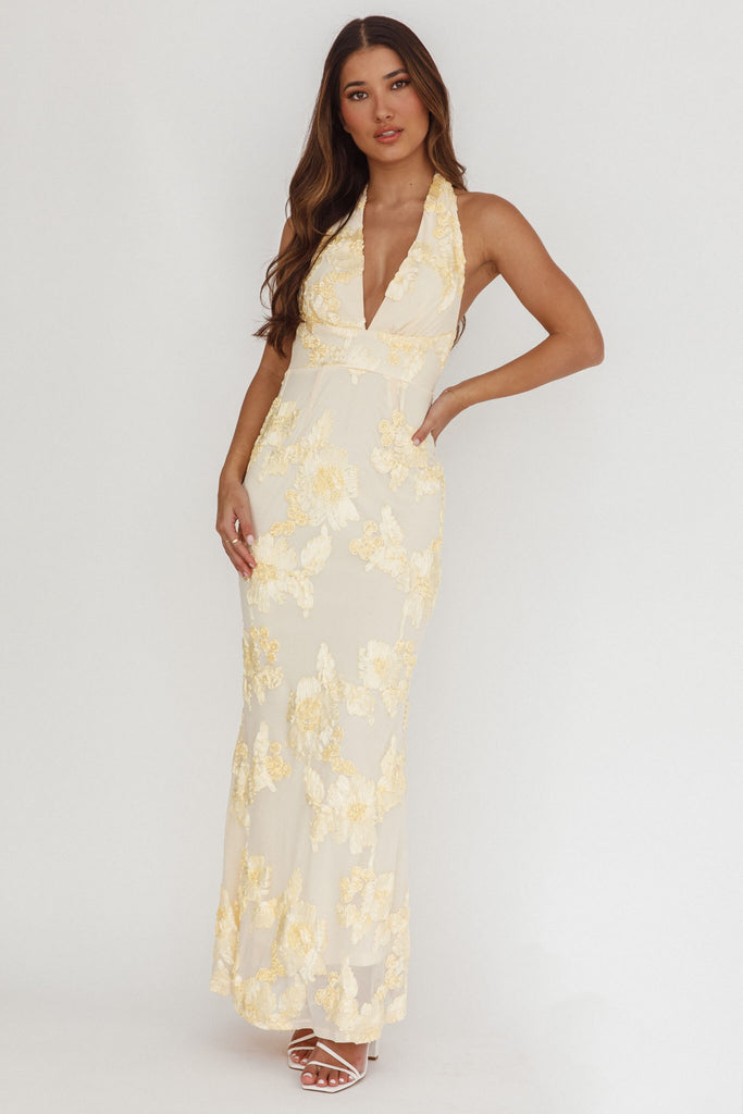 Melrose Embroidery Dress- Butter