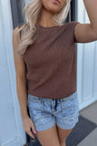 Loren Off Shoulder Sweater - Brown