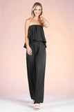 Bella Strapless Jumpsuit- Black