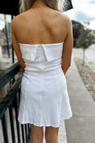 Sugar Bow Dress White