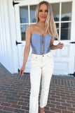 Blue Bird Strapless Corset Top - FINAL SALE