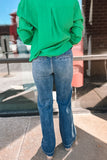Five Star High Rise Wide Double Button Jeans