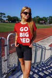 Go Big Red Tee Red