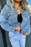 Denver Oversized Crop Denim Jacket