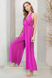 Maddie Crepe Jumpsuit- Orchid