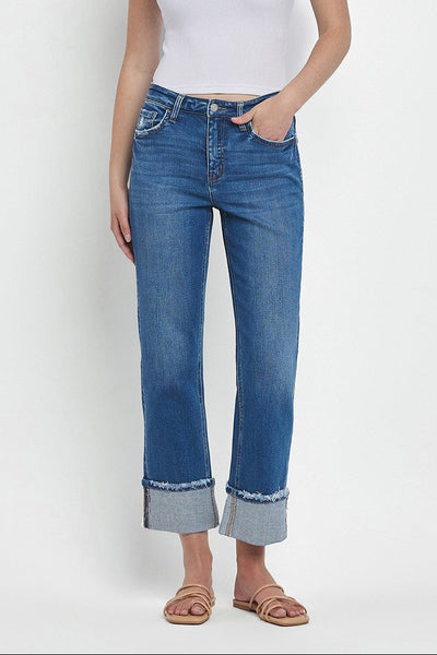 Daphne Vervet High Rise Cuffed Jean