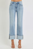Heather Risen Straight Cuffed Jean- Light