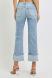 Heather Risen Straight Cuffed Jean- Light
