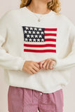 Flag Sweater- Ivory