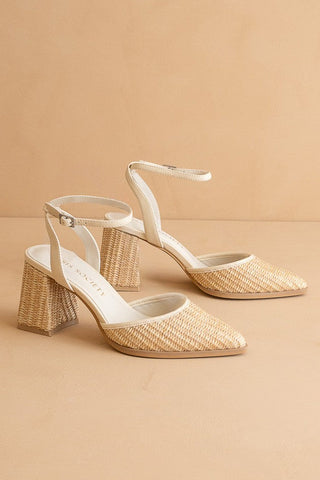 Princess Pointed Toe Heel - Natural- FINAL SALE