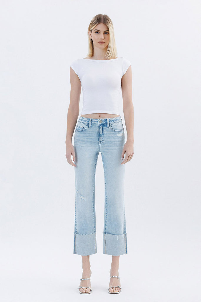 Vervet High Rise Cuffed Straight