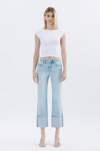 Vervet High Rise Cuffed Straight