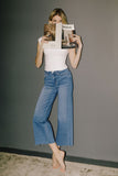 Vervet High Rise Crop Slim Wide