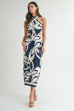 St. Lucia Midi Dress Navy