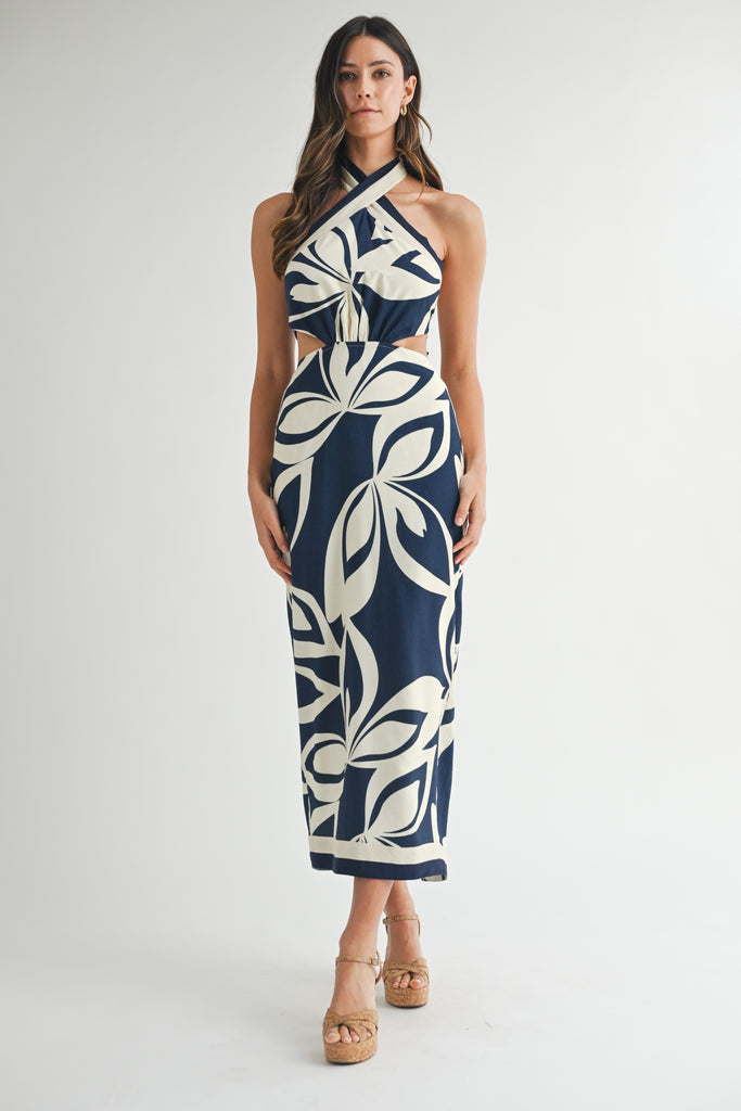 St. Lucia Midi Dress Navy