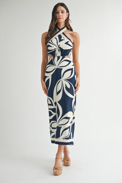 St. Lucia Midi Dress Navy