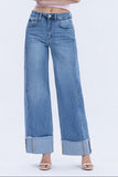 Vervet High Rise Cuffed Wide Leg