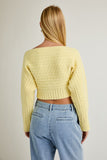Off Shoulder Sweater- Butter- FINAL SALE
