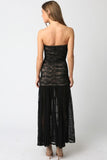 Sheer Bliss Short/Long Maxi- Black