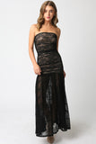 Sheer Bliss Short/Long Maxi- Black