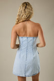 Georgia Strapless Denim Mini Dress