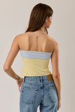 Sunny Tube Top - Blue/Yellow