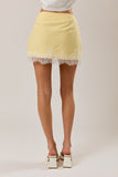 Brunch Linen Mini Skirt - Yellow
