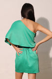 Jocelyn One Sleeve Dress- Green