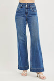 Risen Band Detail Wide Leg