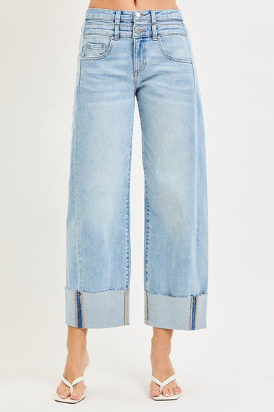 Risen Slouchy Crop Barrel Jean