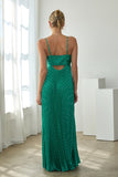 Skies Pleated Maxi Dress- Green