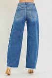Slouchy Barrel Double Waisted Jean