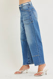 Slouchy Risen Crop Barrel Jean