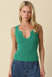 Coco Notch Tank- Green