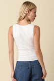 Coco Notch Tank- White