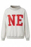 Reversible Ne or Nebraska Sweatshirt- Grey