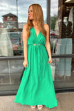 Spring Green Halter Jumpsuit